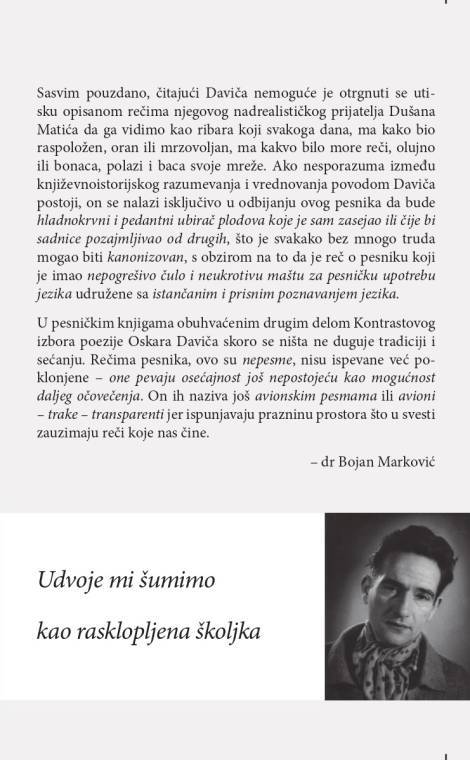 izabrane pesme (1964 1989) oskara daviča 