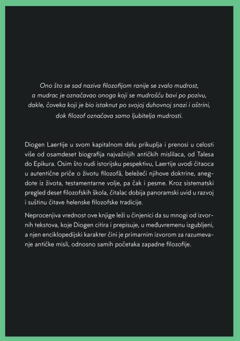 životi i mišljenja istaknutih filozofa diogen laertije